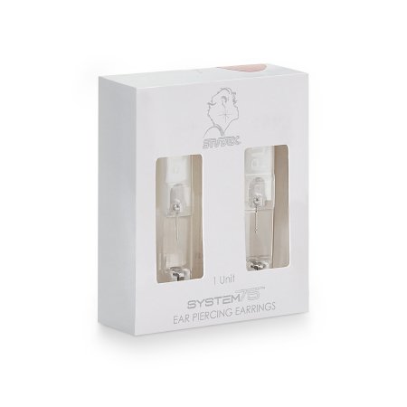 Medisystem - Mini Ear Piercing Stud Surgical Stainless Steel Silver Ball Traditional Mount - 71