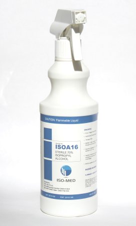 Iso-Med - Surface Disinfectant Cleaner Alcohol Based Trigger Spray Liquid 16 oz. Bottle Alcohol Scent Sterile - ISOA16