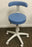 BR Surgical - Exam Stool Backrest 5 Casters Gray - BR900-7561
