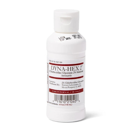 Dyna-Hex 2 - Surgical Scrub Solution 4 oz. Bottle 2% Strength CHG (Chlorhexidine Gluconate) NonSterile - Medline - MDS098705