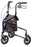 Carex - 3 Wheel Rollator Marble Blue Adjustable Height / Lightweight / Folding Aluminum Frame - FGA33300 0000