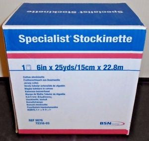 BSN Medical Specialist Stockinette Tubular 6 Inch X 25 Yard Cotton NonSterile - 9076