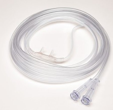 Salter Labs Salter-Style Demand Demand Nasal Cannula Dual Port Delivery Adult Curved Prong / Non-flared Tip - 4807-7-7-25