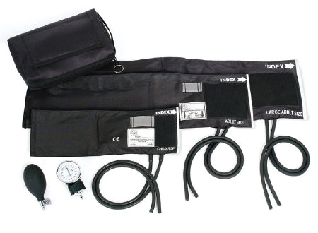 Prestige Medical Prestige Medical Blood Pressure Kit Pocket Style Hand Held 2-Tube Child, Adult, Large Adult Size Arm - 882-COM-BLK