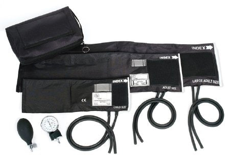 Prestige Medical - Blood Pressure Cuff Set Child / Adult Arm Multi Cuff Sizes Assorted Size Range Nylon Cuff - 882-COM-BLK