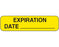 Shamrock Scientific Shamrock Pre-Printed Label Communication Fill In EXPIRATION / DATE _____ Yellow 3/4 X 1-1/2 Inch - UPCR-1323