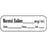 Precision Dynamics Pre-Printed Label Anesthesia Label Normal Saline mg/mL White 1/2 X 1-1/2 Inch - LAN22