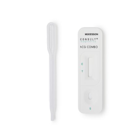 McKesson Consult - Rapid Test Kit Fertility Test hCG Pregnancy Test Serum / Urine Sample 25 Tests - 5002