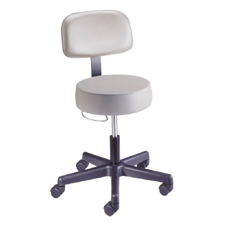 Value Plus Series - Exam Stool Pneumatic Height Adjustment 2 Inch Dual Wheel Nylon Casters Graystone - 22500-US425