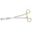MedGyn - Sponge Forceps Fletcher 9-1/2 Inch Length Surgical Grade Stainless Steel NonSterile Ratchet Lock Finger Ring Handle Curved Serrated Fenestrated Oval Jaws - 031015
