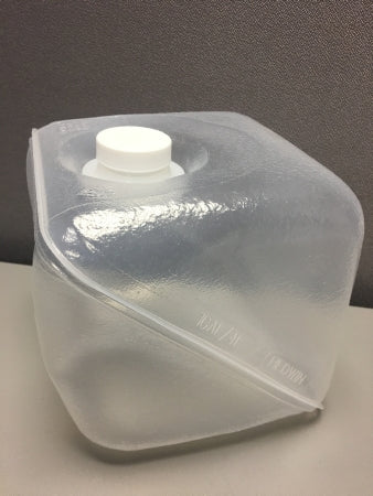 Knocked Down Cubitainer - Lab Storage Container General Purpose Container Polyethylene 3,800 mL (1 gal.) - 14375115A