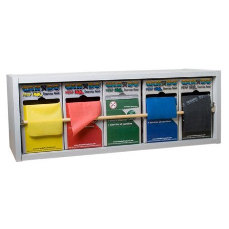 Fabrication Enterprises Cando Dispens-a-Band Exercise Band Rack 6 X 12 X 41 Inch, Wood - 1173068
