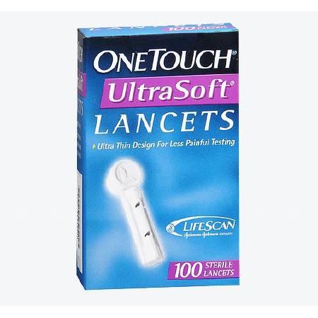 OneTouch - Lancet Adjustable Depth Lancet Needle 28 Gauge Push Button Activation - 020393