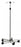 Graham-Field IV Stand Telescoping Pole 4-Hook 5 Legs with 2 Inch Nylon Swivel Casters - 7016A