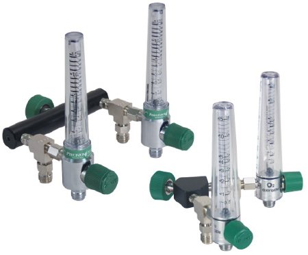 Precision Medical - Chrome Flowmeter 0 to 15 LPM Increment - Y1MFA1005