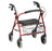Nova Ortho-Med Mini Mack Bariatric 4 Wheel Rollator Red Heavy Duty Aluminum Frame - 4214RD