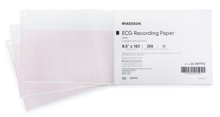 McKesson McKesson ECG Recording Paper 8-1/2 Inch X 183 Foot Z-Fold - 26-007984
