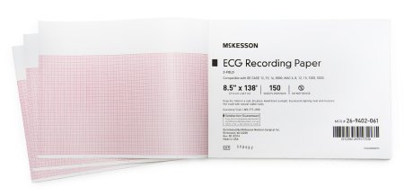 McKesson McKesson ECG Recording Paper 8-1/2 Inch X 138 Foot Z-Fold - 26-9402-061