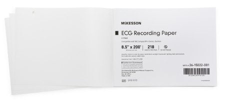 McKesson McKesson ECG Recording Paper 8-1/2 Inch X 200 Foot Z-Fold - 26-15022-001