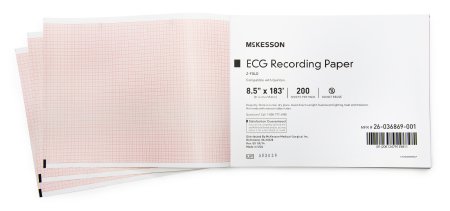 McKesson McKesson ECG Recording Paper 8-1/2 Inch X 183 Foot Z-Fold - 26-007984