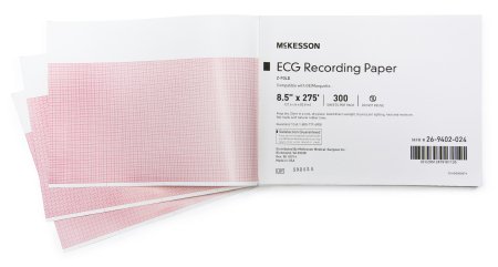 McKesson McKesson ECG Recording Paper 8-1/2 Inch X 275 Foot Z-Fold - 26-9402-020