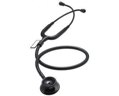 MD ONE - Classic Stethoscope MD One Black 1-Tube 30 Inch Tube Double-Sided Chestpiece - MDF777BO