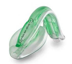 AuraGain - Laryngeal Mask Pediatric / Adult User Size 3 Green PCTG / PVC / Silicone Sterile Disposable - 408300000