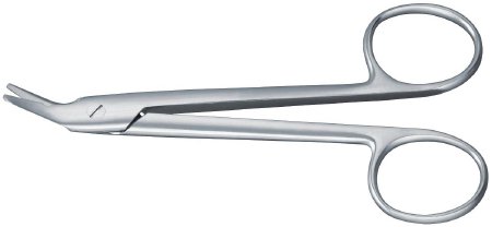 König - Wire Cutting Scissors 4-3/4 Inch Length Surgical Grade Stainless Steel NonSterile Finger Ring Handle Angled Blunt Tip / Blunt Tip - Medline - MDS0883112