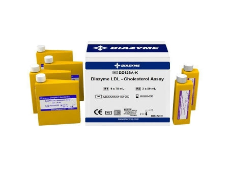 Diazyme Laboratories Test Kit Caridac / Lipids / General Chemistry LDL Cholesterol Assay Serum / Plasma Sample FDA 510(k) Cleared 1,120 Tests - DZ128A-K