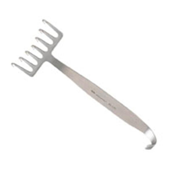 Miltex-Integra Retractor Coronal Coronal 7-1/4" 2-3/4" Wide Sharp 7 Prong Stainless Steel Ea - 21-129