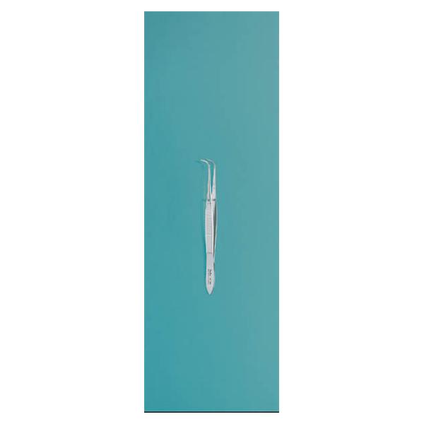 Miltex-Integra Forcep Dressing 4" 0.8Mm Wide Tip Serrated Tips Full Curve Stainless Steel Ea - 18-784