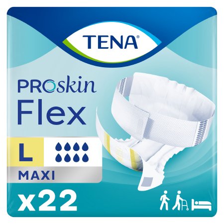 TENA ProSkin Flex Maxi - Unisex Adult Incontinence Belted Undergarment Size 16 / Large Disposable Heavy Absorbency - 67838