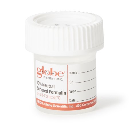 Click-It - Prefilled Formalin Container 38 X 44 mm 10 mL Fill in 20 mL (0.67 oz.) Screw Cap Warning Label / Patient Information NonSterile - 6518FL
