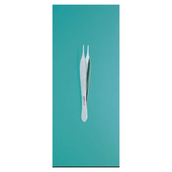 Miltex-Integra Forcep Tissue Hudson 4-3/4" Tying Platform Straight 1X2 Teeth Stainless Steel Ea - 6-114