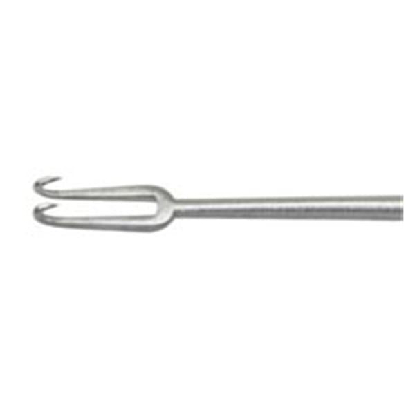 Miltex-Integra Hook Guthrie 5" 1.5Mm Sharp/Wide Double Prongs Stainless Steel Ea - 18-416