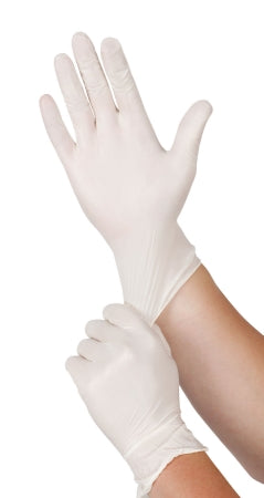 SVS LLC Dba S2S Global PremierPro Standard Exam Glove Medium NonSterile Stretch Vinyl Standard Cuff Length Smooth Cream Not Chemo Approved - 4073