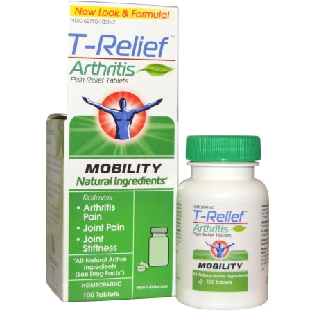 Medinatura T-Relief Arthritis Pain Relief 3X - 3X Strength Arnica Montana / Byronia Alba Tablet 100 per Bottle - 1300504