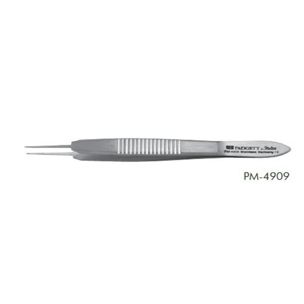 Miltex-Integra Forcep Suture Castroviejo Padgett 4-1/4" 0.5Mm Jaw/Tying Platform 1X2Tth Ss Ea - PM-4908