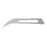 Miltex-Integra Blade Surgical #12 Carbon Steel Sterile Disposable 100/Bx - 4-112