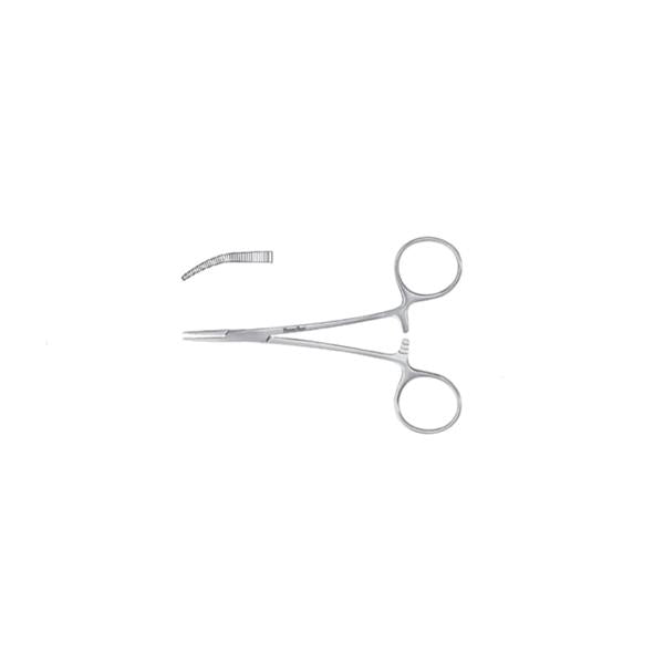 Miltex-Integra Forcep Hemostatic Jacobs Meister-Hand 5" Serrated Curved Micro Ss Ea - MH17-2602