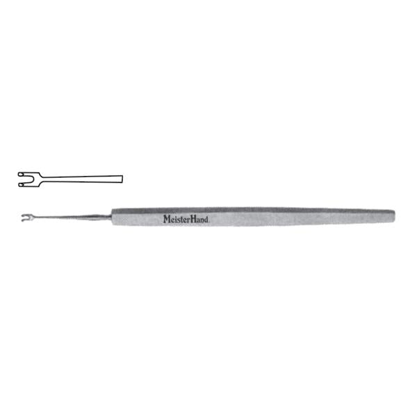 Miltex-Integra Hook Fixation Guthrie Meister-Hand 5" 1.5Mm Sharp/Wide 2Prng Stainless Steel Ea - MH18-416