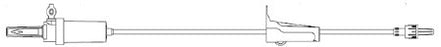 Zyno Medical Z-800 Administration Set 20 Drops / mL Drip Rate 105 Inch Tubing Without Port - A2-80070