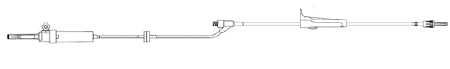 Zyno Medical Z-800 Administration Set 20 Drops / mL Drip Rate 105 Inch Tubing 1 Port - A2-80071-D