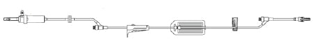 Zyno Medical Z-800 Administration Set 20 Drops / mL Drip Rate 105 Inch Tubing 2 Ports - A2-80072