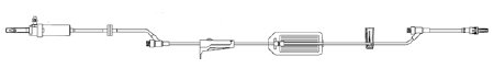 Z-800 - IV Pump Set 20 Drops / mL Drip Rate 105 Inch Tubing 2 Ports - A2-80072-F