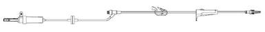 Zyno Medical Z-800 Administration Set 20 Drops / mL Drip Rate 105 Inch Tubing 1 Port - A2-80071-D
