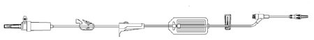 Zyno Medical Z-800 Administration Set 20 Drops / mL Drip Rate 105 Inch Tubing 1 Port - A2-80071-D