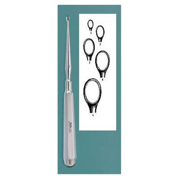 Miltex-Integra Curette Dermal Piffard 6-1/4" #3 6Mm Oval Tip Stainless Steel Ea - 33-10