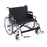 drive Sentra EC Heavy Duty - Bariatric Wheelchair Dual Axle Desk Length Arm Swing-Away Footrest Black Upholstery 30 Inch Seat Width Adult 700 lbs. Weight Capacity - STD30ECDDA-SF