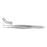 Miltex-Integra Forcep Tissue Iris 4" 0.5Mm Wide Tip Full Curve 1X2 Teeth Stainless Steel Ea - 18-791